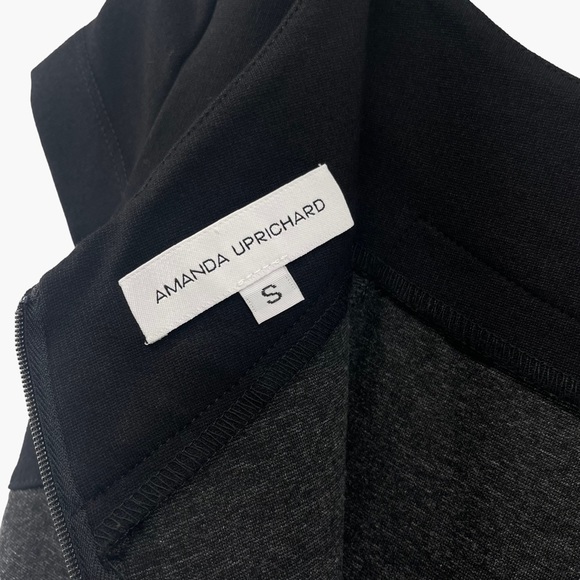 Amanda Uprichard Gray and Black Bodycon Mini Dress - Picture 3 of 7